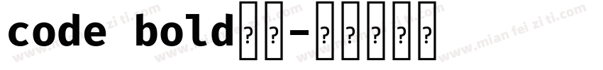 code bold字体字体转换